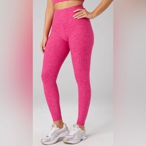 Fabletics Heather-Flexed Rouge Heather High Waist 7/8 TLC Legging | XS | NWT